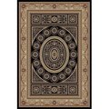 Concord Global Trading Concord Global 44137 7 ft. 10 in. x 9 ft. 10 in. Jewel Aubusson - Black 44137